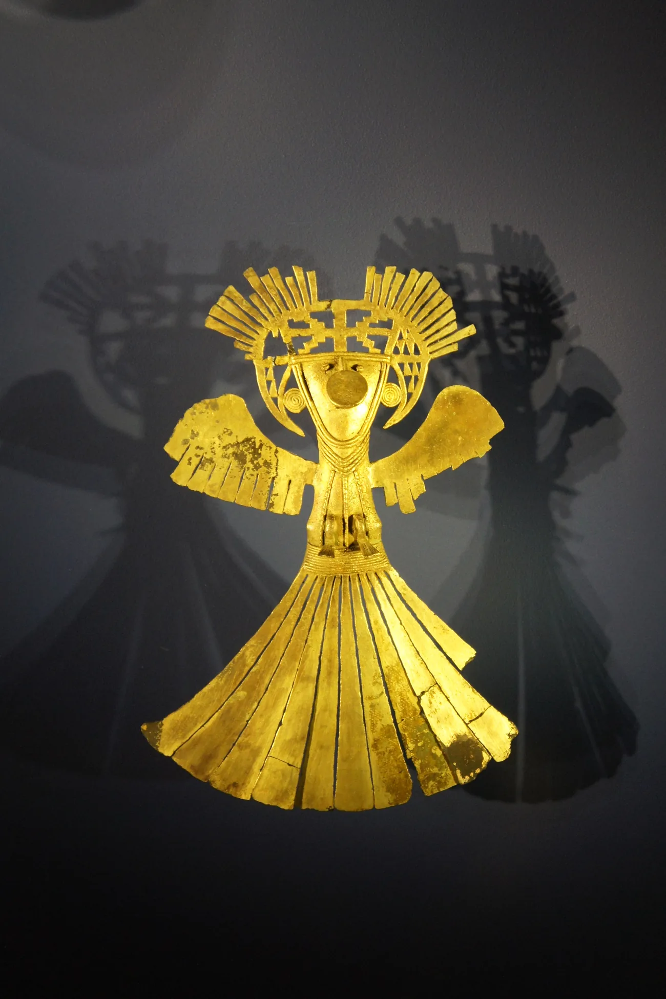Peça votiva em ouro do acervo